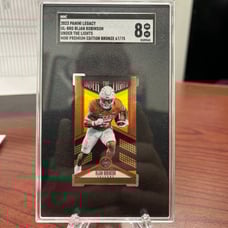 2023 Legacy Under the Lights Mini Bijan Robinson RC #ULBRO /75 SGC 8