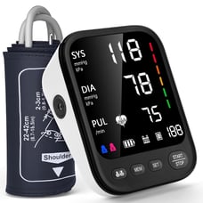 Blood Pressure Machine, Automatic Upper Arm Blood Pressure Monitor w/ Large Cuff