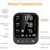 Blood Pressure Machine, Automatic Upper Arm Blood Pressure Monitor w/ Large Cuff