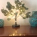 Lighted Tabletop Olive Tree 18IN 50 LED Fairy Lights with Timer Battery Operated