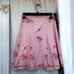 Cynthia By Cynthia Steffe Womens 2 Pink Embroidered Pleated Skirt