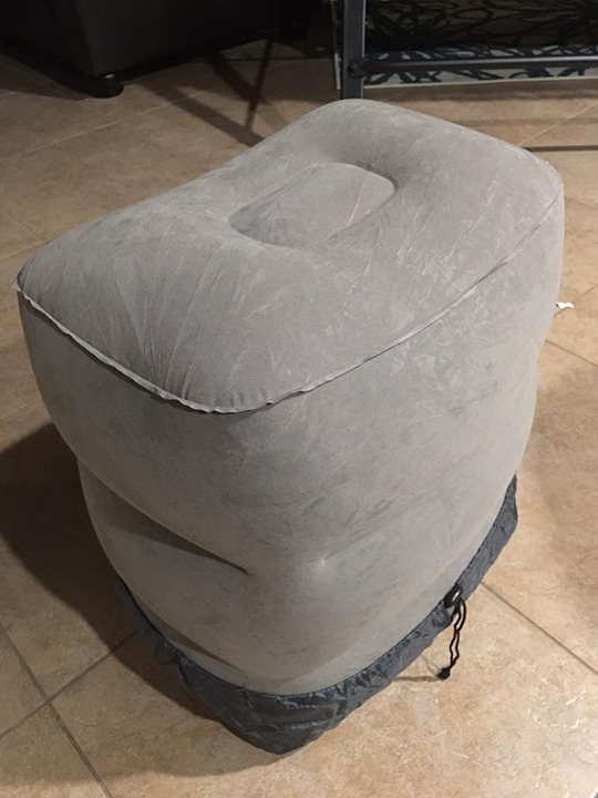 Foot Rest Pillow for Travel 1 Pack Grey