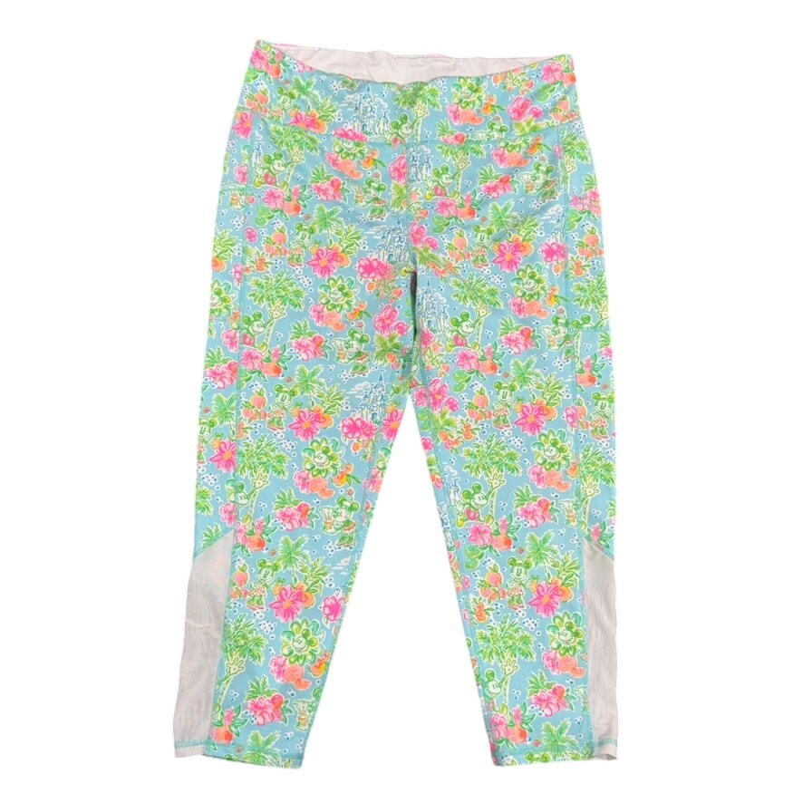 Lilly Pulitzer X Disney Weekender 24 High Rise Midi Leggings in Blue, Size XXL