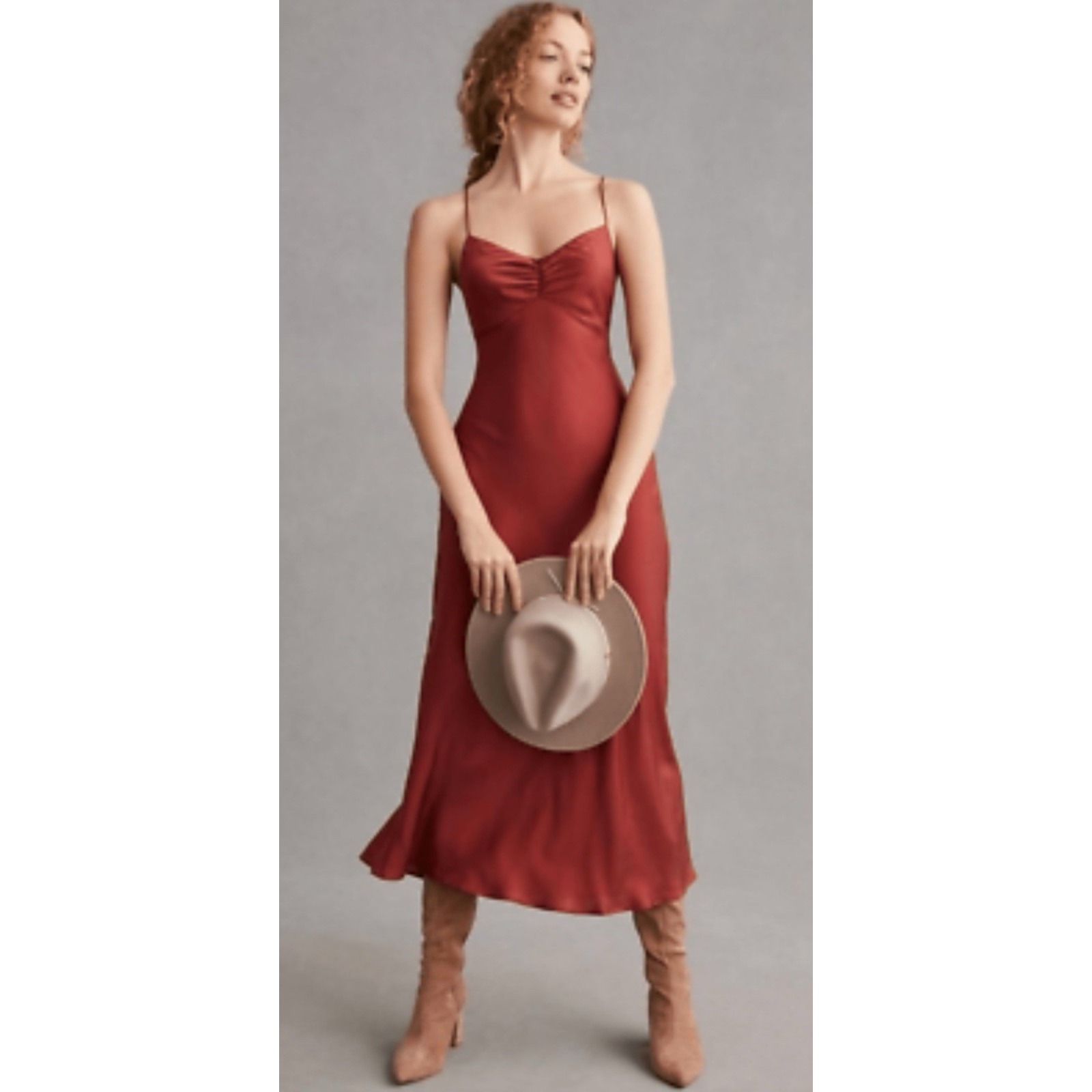Favorite Daughter Envy Slip Dress in Merlot Size Medium