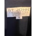 St. John collection vintage navy white trim knit skirt suit set jacket 4 classic