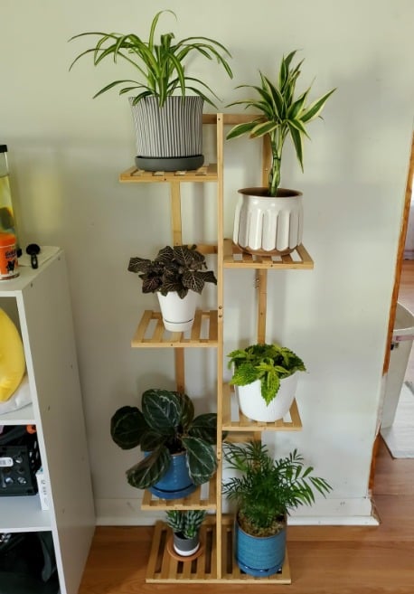 Plant Stand Indoor 6 Tier 7 Potted Bamboo Plant Stands for Indoor Plants