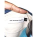 Pop Trading company Unisex Long Sleeved Blue & White Henley Tee Medium