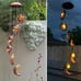Solar Wind Chimes for Outside with Sun Moon Star Solar Hanging Lights