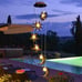 Solar Wind Chimes for Outside with Sun Moon Star Solar Hanging Lights