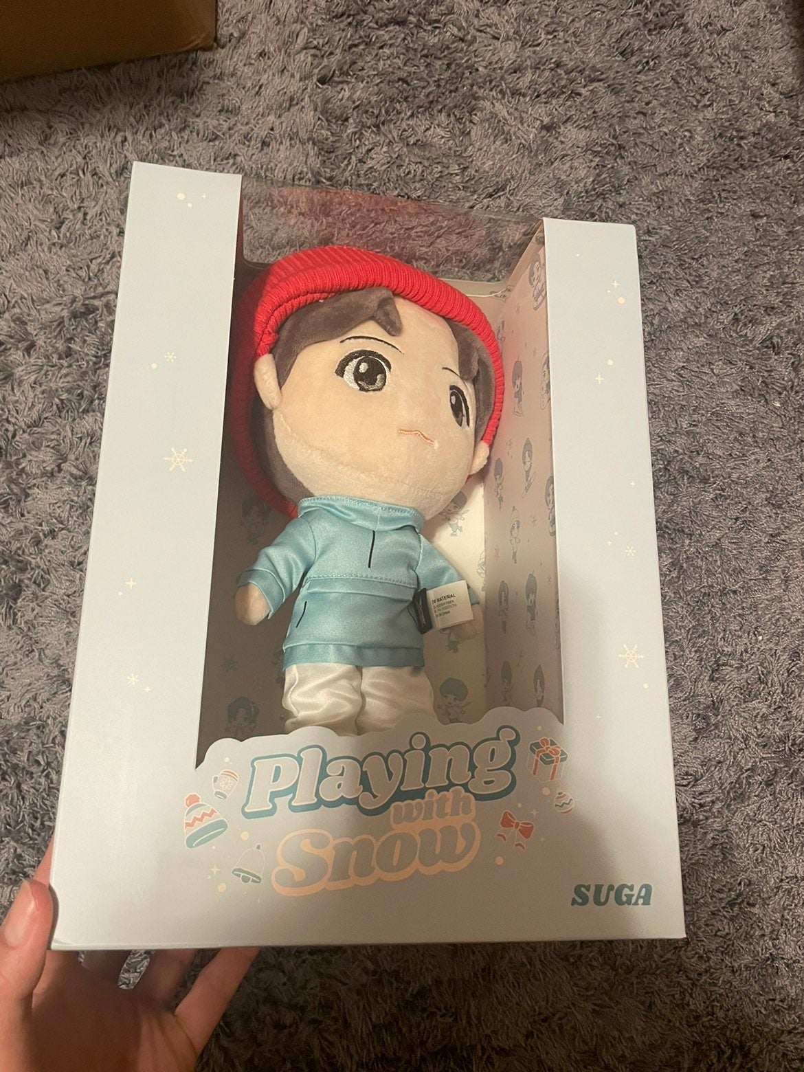 BTS Tiny Tan Winter Plush Doll SUGA