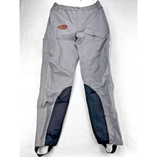 Harley Davidson Rain Wind Pants Men L PVC Gray Black Colorblock Stirrup Strap