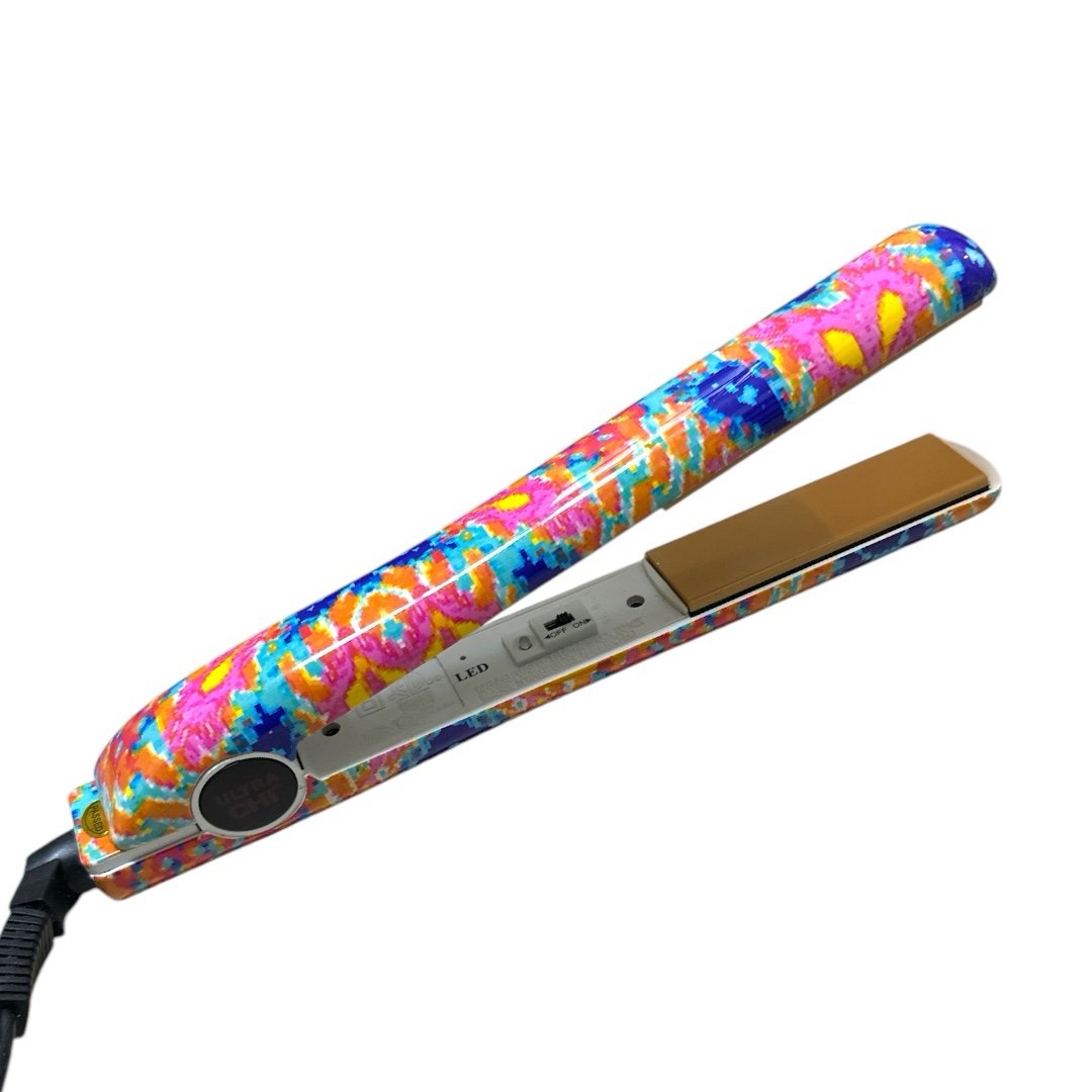 Chi Ultra NEW 1 Flat Iron Hair Straightener Professional GF7002 Tie Dye Pink