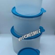 Tupperware Sheer Stacking Nesting (4) Canister Storage Containers