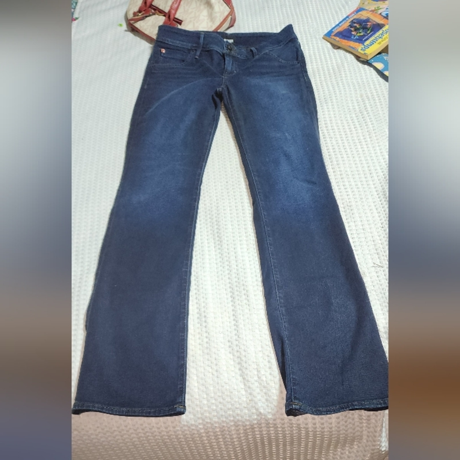 HUDSON EUC WOMEN'S SIZE 28 x 33 DENIM BLUE JEANS BETH BABY BOOT
