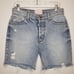 Revice Denim Distressed Raw Hem High Rise Denim Shorts Size 30