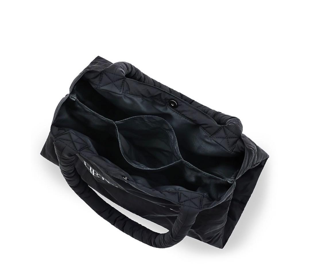 ★EMS★ GLOSSY PADDED TOTE BAGBLACK 41za8cfIFhL._UY900_.jpg