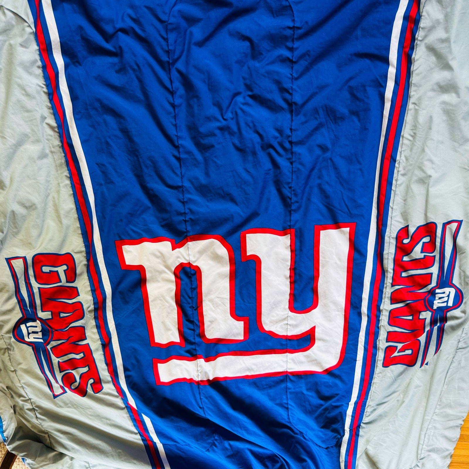 NFL New York Giants Football Full Size Comforter Big Blue G Men Jints 84 by 70