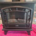 Dura Flame Black Maxwell Electric Fireplace with Heater