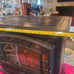 Dura Flame Black Maxwell Electric Fireplace with Heater