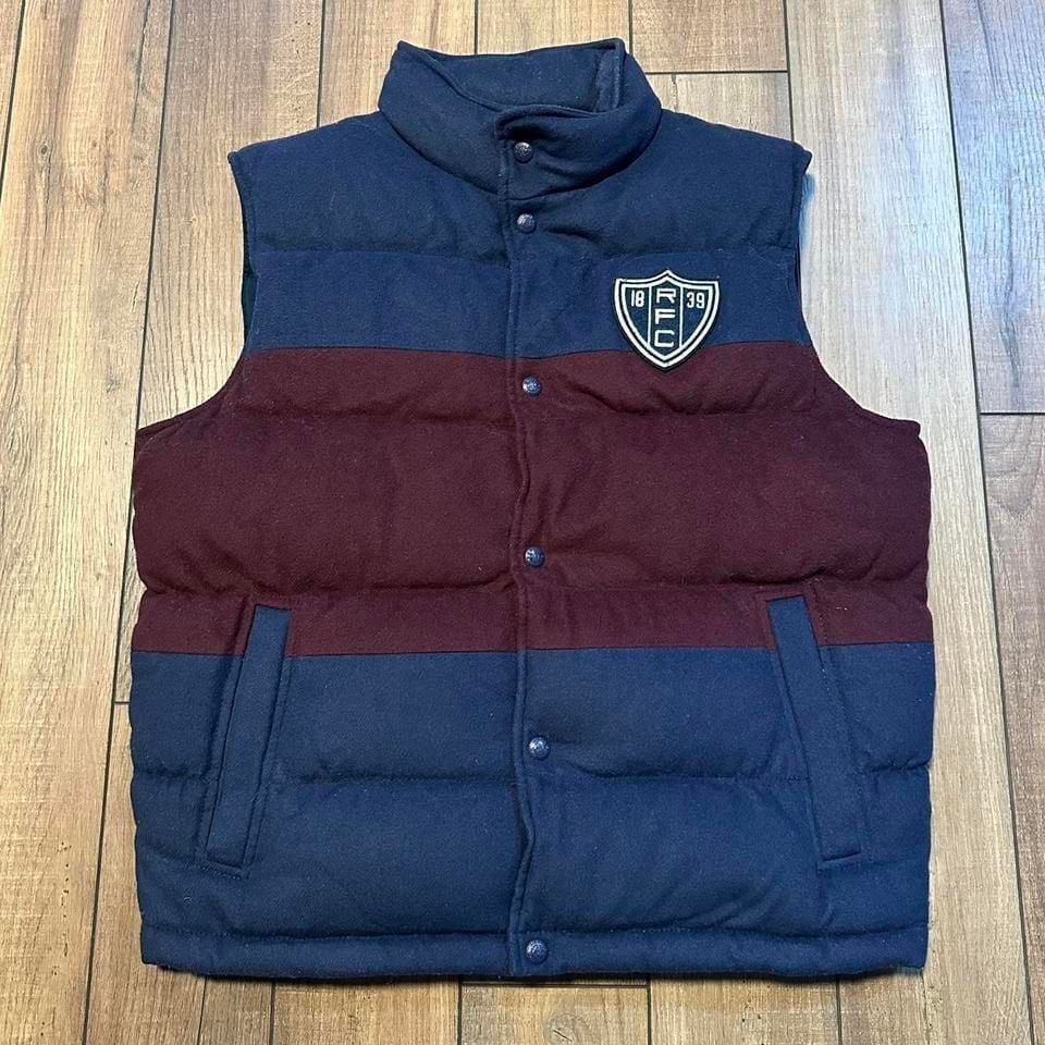 Vintage polo Ralph Lauren rugby down insulated puff vest size medium