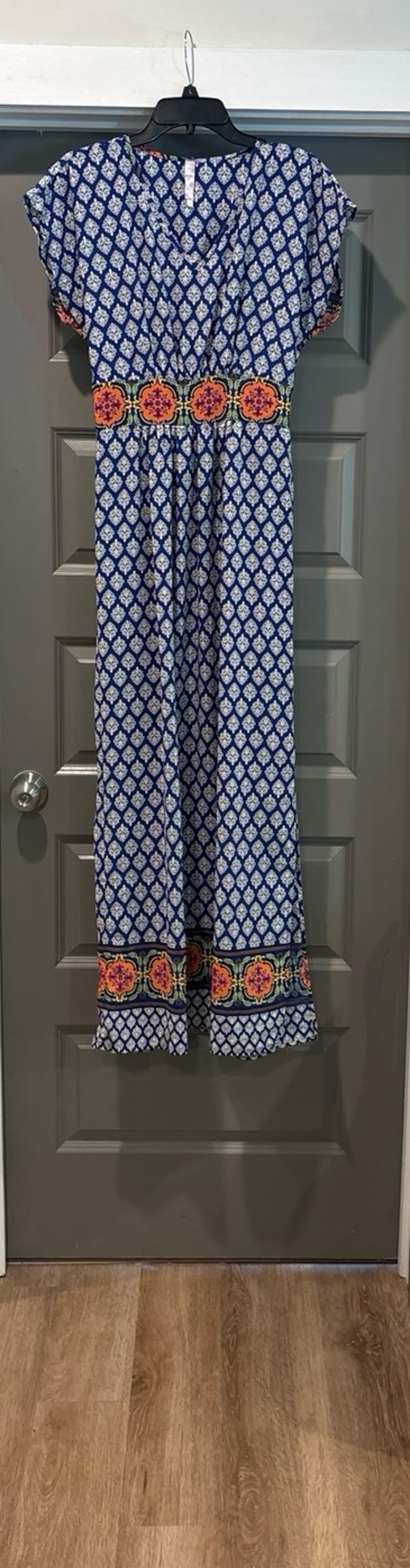 Alga Floor Length Royal Blue Dress