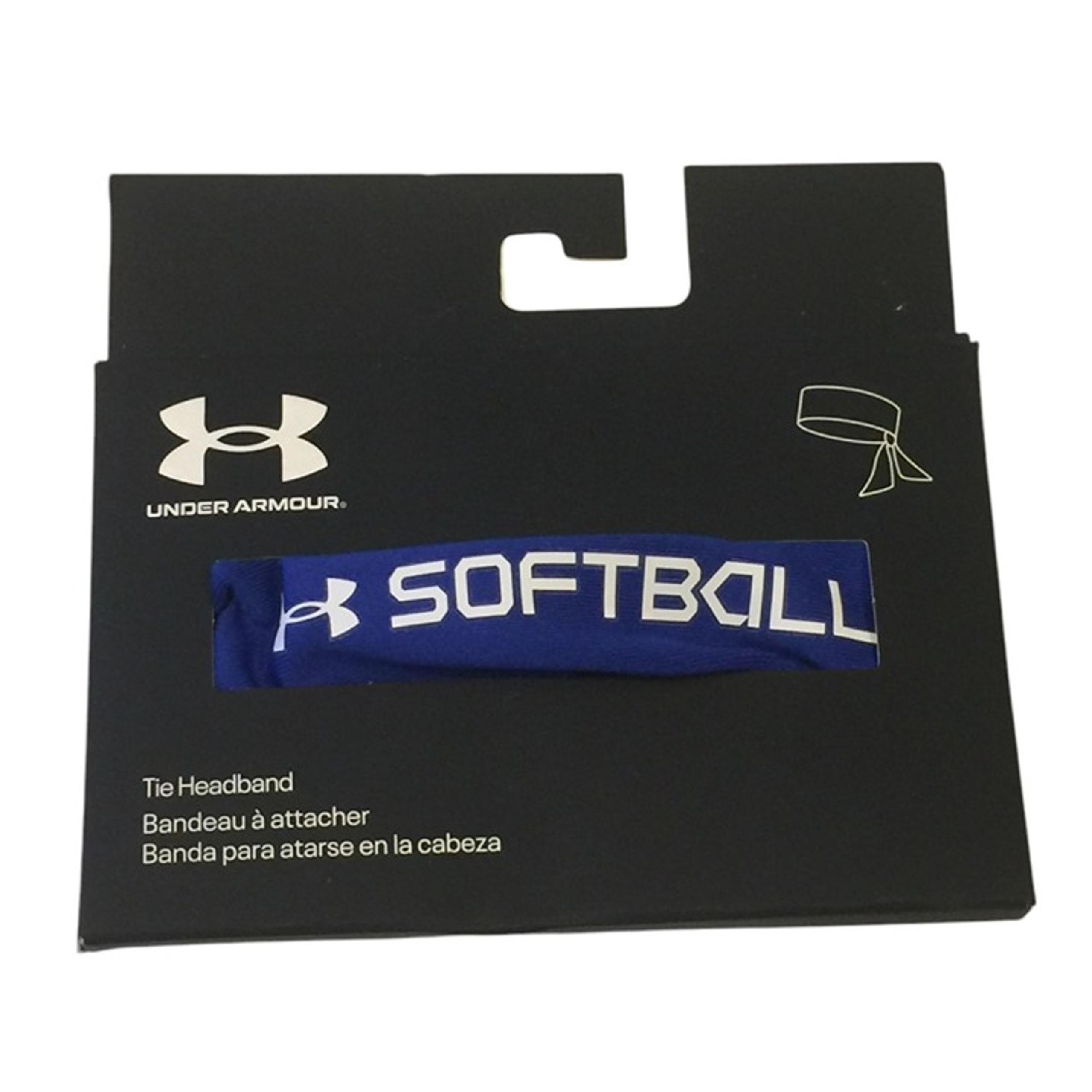 Under Armour Royal Blue SOFTBALL Tie Headband Polyester Blend OSFM