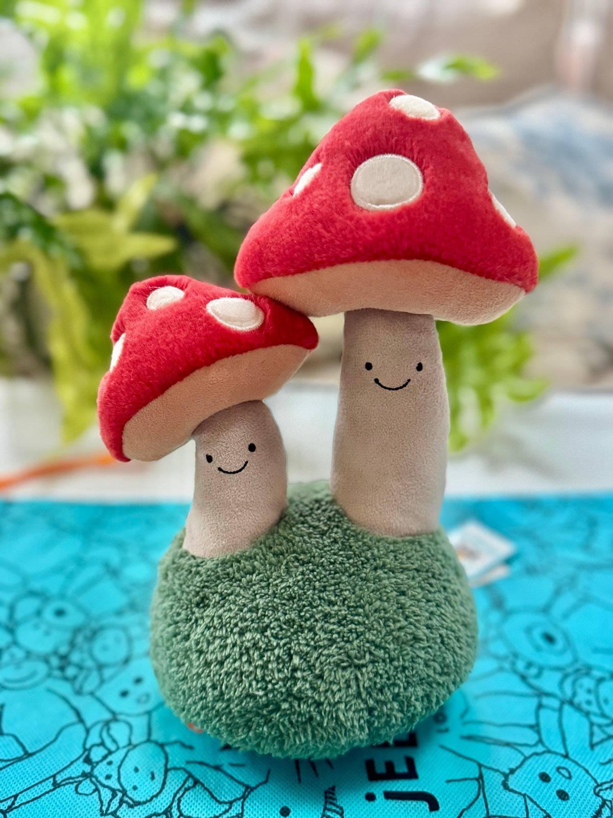 Jellycat Amuseable Pair of Toadstools - New With Tags - Retired & Authentic