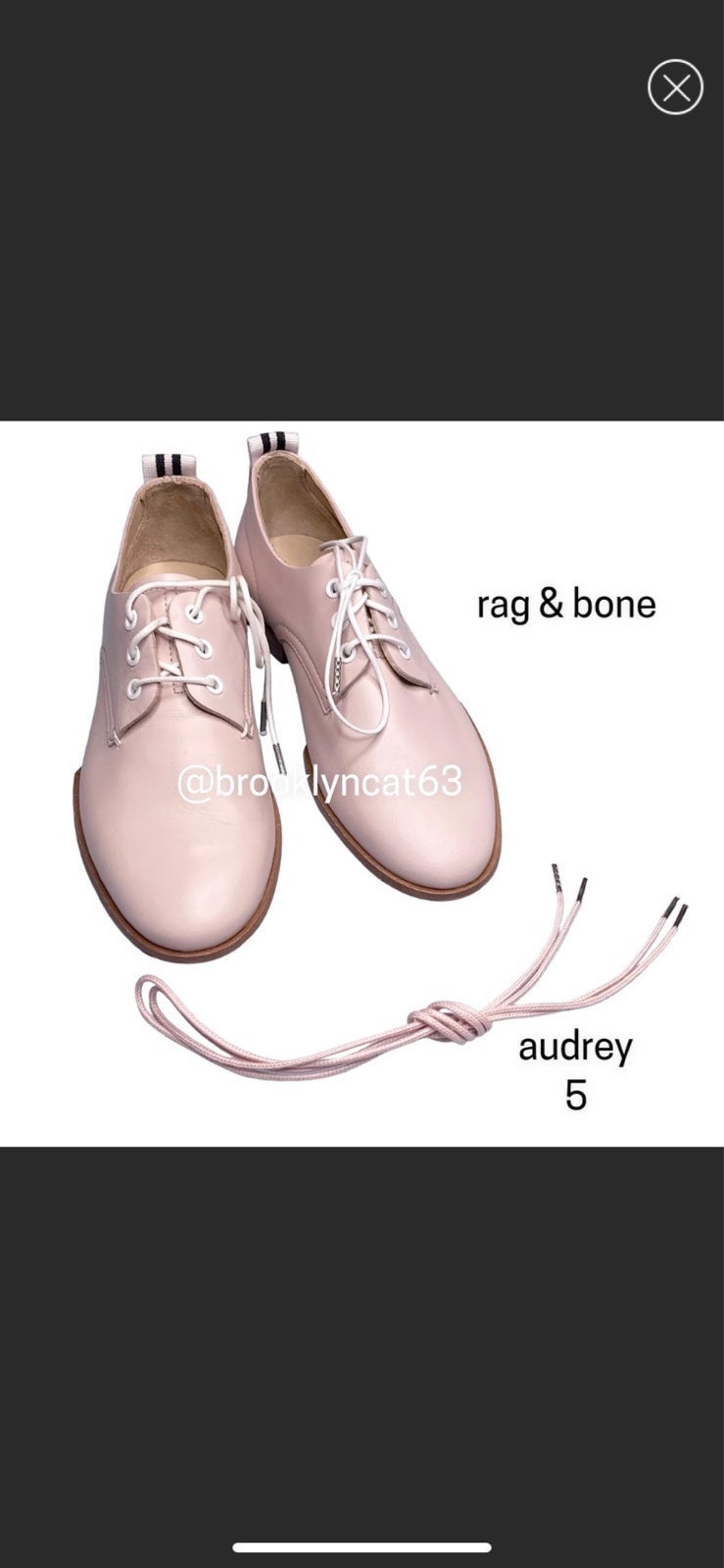 rag & bone audrey leather shoes oxfords flats pink 5