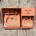 New Pink Juicy Couture Barrel Bag Gift Set of 2 Satchels Purse Velour MSRP 108