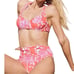 Anthropologie Maeve Women’s M Coral Palms High Waisted Bikini Bathing Suit Set