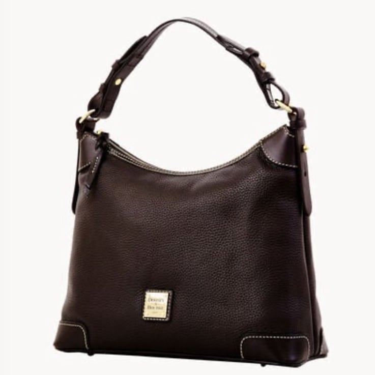 Dooney Bourke Pebble Grain Hobo Bag NWT BLACK/BLACK