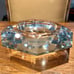 Vintage Val St. Lambert 6-LB Fine Crystalware Octagonal Ashtray