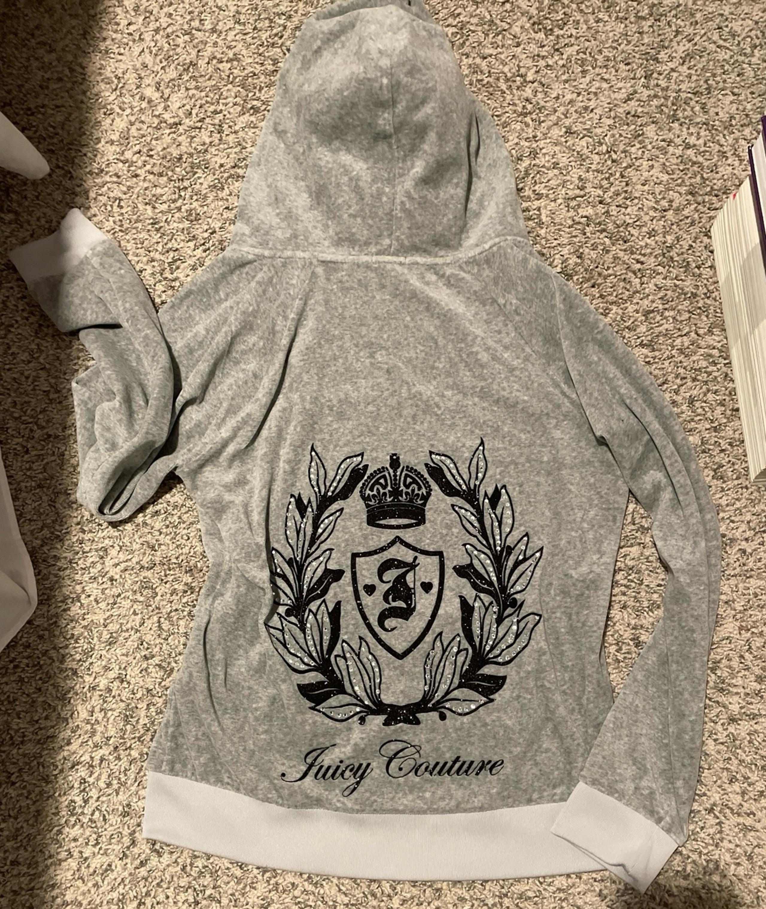 Juicy couture gray zip up jacket
