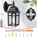 NEW Outdoor Wall Lanterns Waterproof Anti-Rust Aluminum Clear Glass 2 Pack