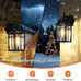 NEW Outdoor Wall Lanterns Waterproof Anti-Rust Aluminum Clear Glass 2 Pack