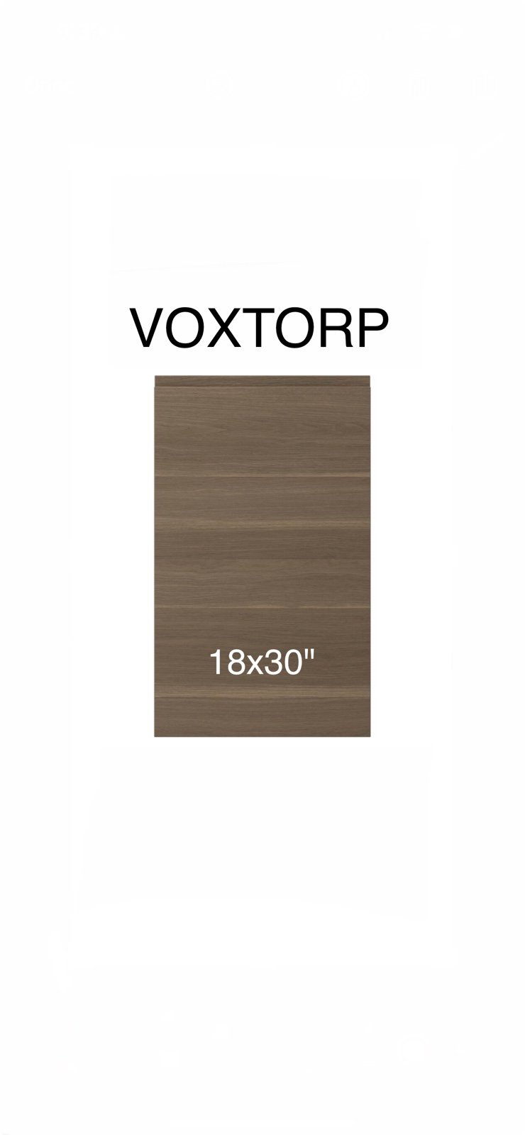 IKEA VOXTORP 18x30 walnut effect Door 503.281.18