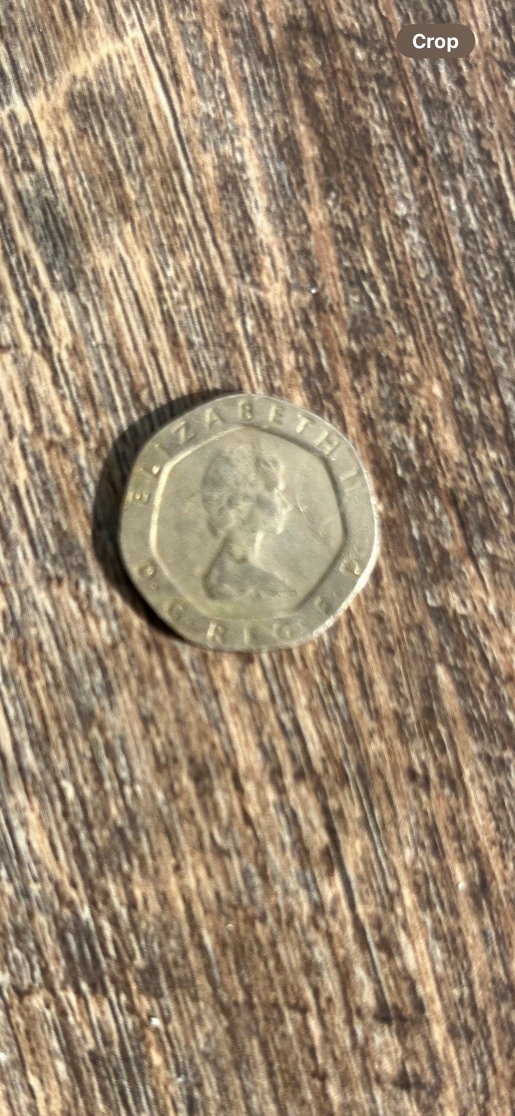 1982 Elizabeth II 20 Pence Coin