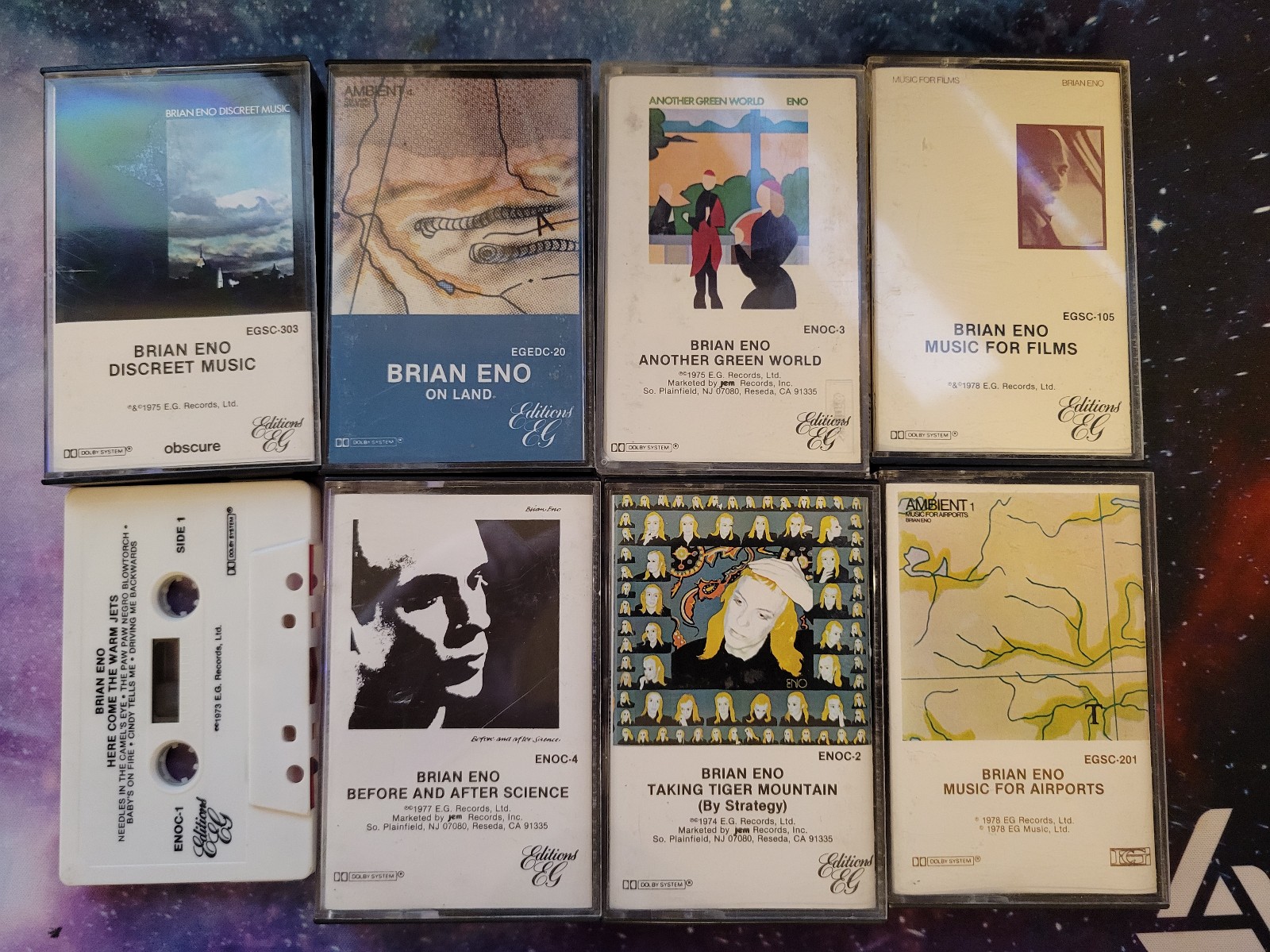 Brian Eno Cassette Lot Rare Brian Eno Cassette Lot Rare