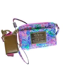 Disney Parks Collection Lilly Pulitzer Crossbody Bag Purse Pink Floral NWT