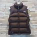 North Face Womens Brown Nuptse Vest XS Puffer Bubble 96 Retro Winter Puff Jacket
