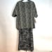 NWT Leslie Fay Dress Jacket Set Women's Size 18 Black White Reversible 2 Piece