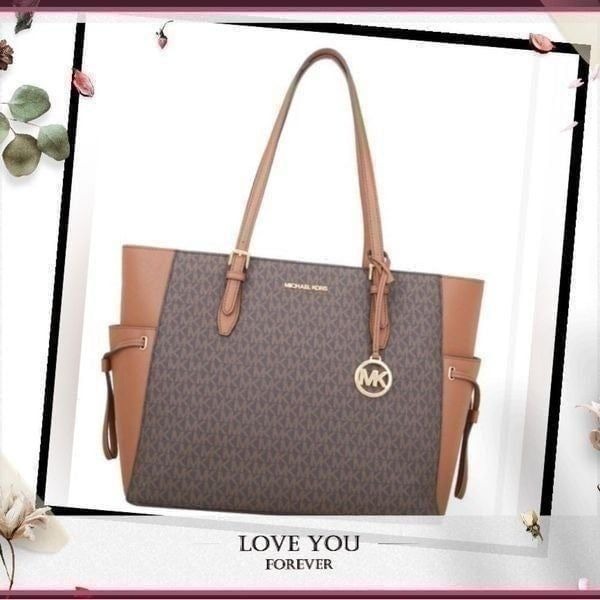 Micheal Kors Brown Logo Gilly Drawstring Tote!! Brand with Tags!!