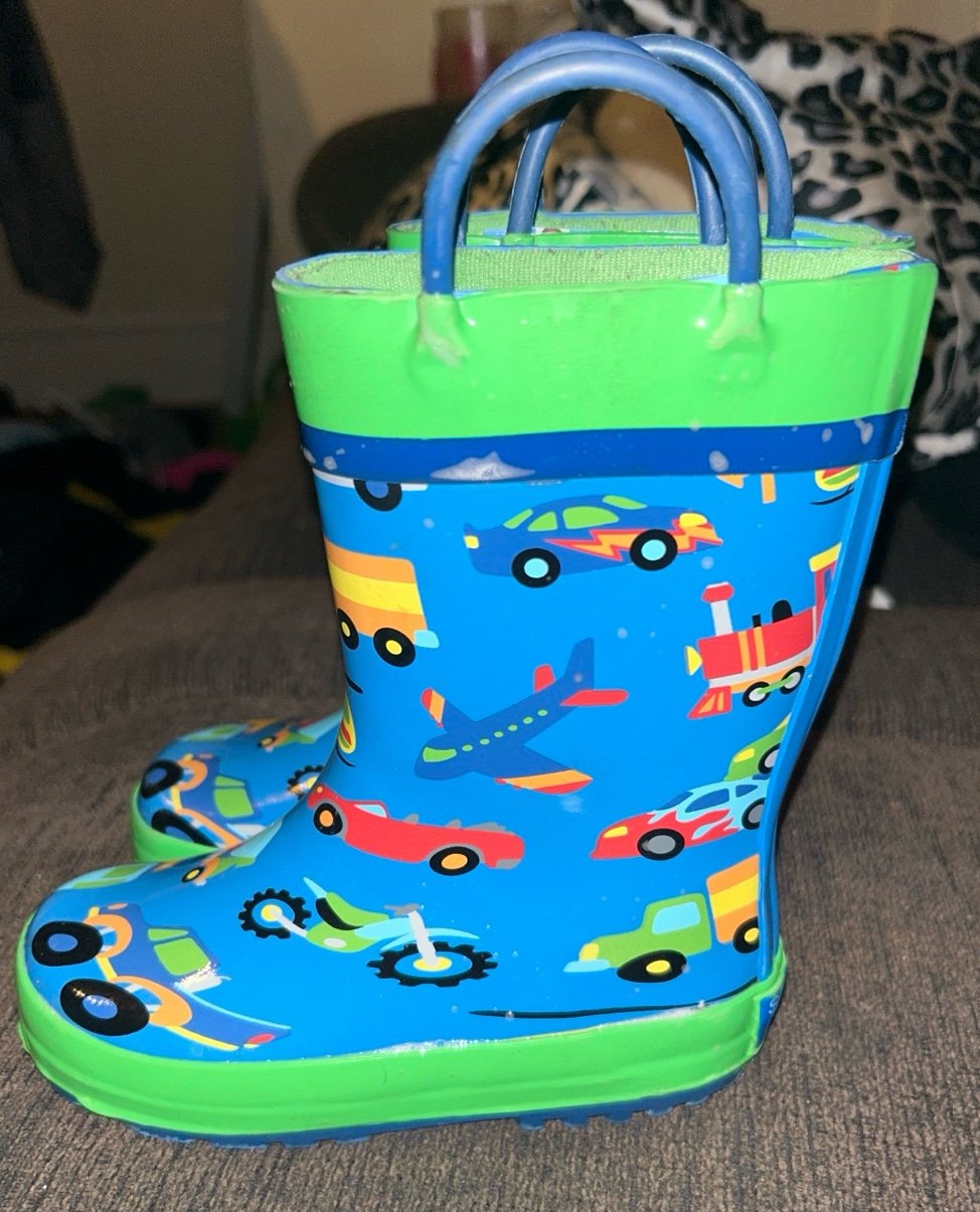 Stephen Joseph Rubber Boots Size 8 Boys