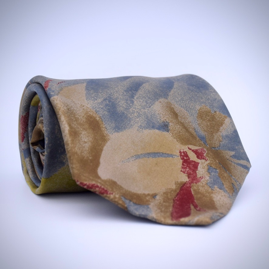 Vintage Fendi 100% Silk Tie - Abstract Pattern (59 inches)
