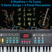 61 Keys Keyboard Piano, Electric Piano with Microphone Built-In Speaker 6 Demo S