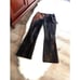 OHDD Marco Fantini Pants Women's Size 30 Copper/Black Metallic w/Leather Waist