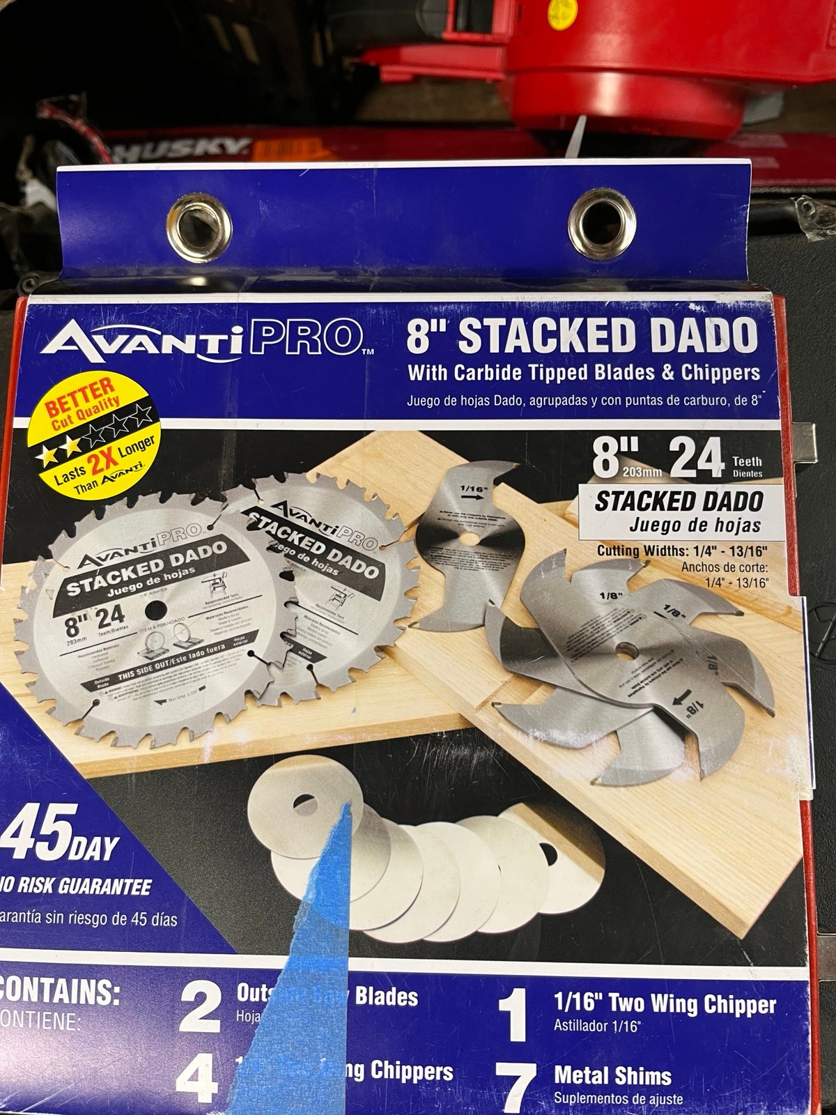 Avanti PRO 8” 24teeth stacked dado set