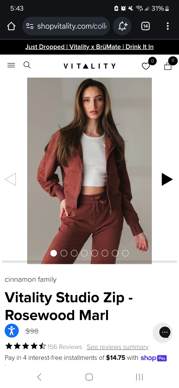 Vitality Studio ZIP hoodie Like New