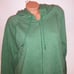 Victoria Secret Full Zip Hoodie Crop Top XL Green Long Sleeve Solid New