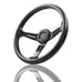 NEW JDM UNIVERSAL 350MM CARBON FIBER Acrylic Deep Dish 6 Holes Steering Wheel